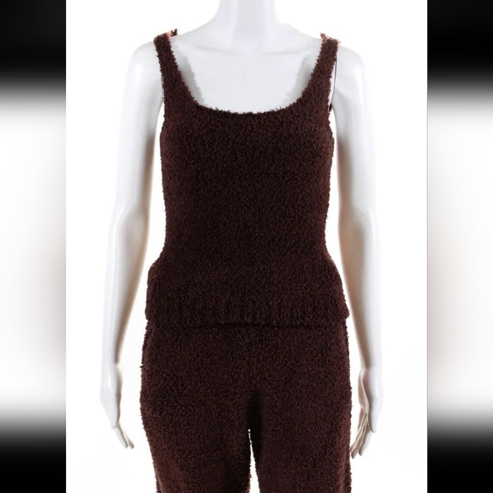 Skims Fuzzy Tank + Jogger Pants 2-PC Set S/M